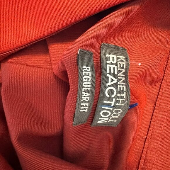 Kenneth Cole Reation red dress shirt 17.5x34-35 Regular fit NWT - Picture 7 of 12